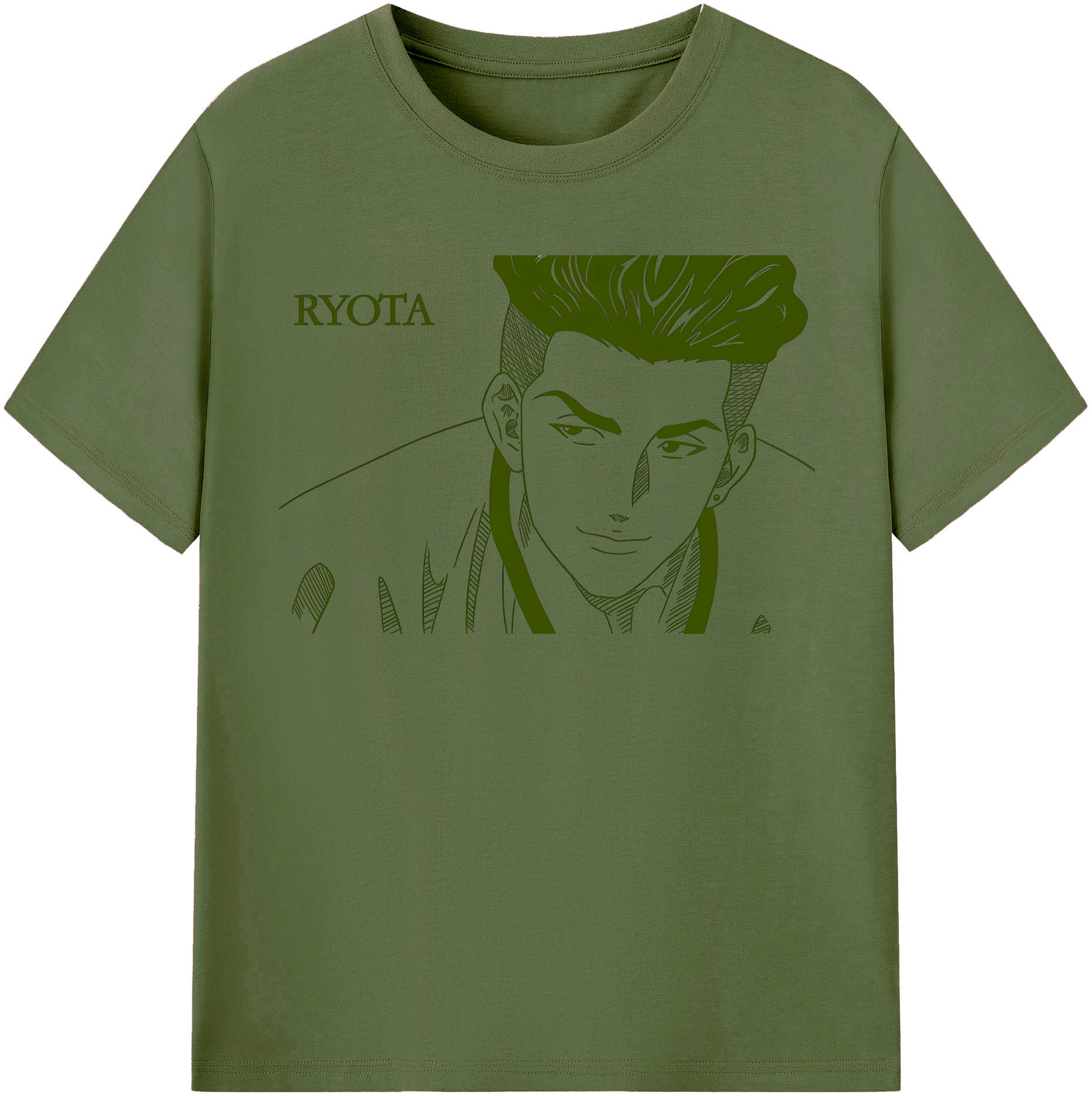 SLAM DUNK／スラムダンク 綿100％半袖Tシャツ（フロントプリント）